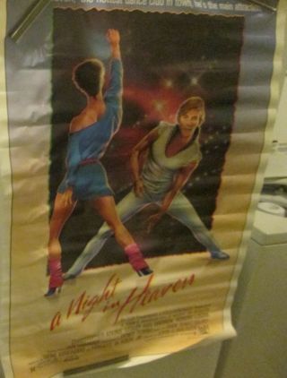 A Night In Heaven Poster Theatre Theater 1983 Vintage Display