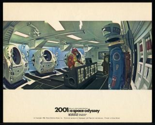 2001: A Space Odyssey Stanley Kubrick Keir Dullea 8x10 British Lobby Card 7