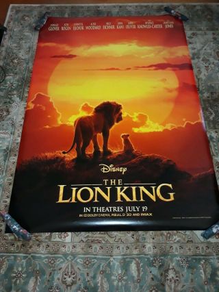 Disney The Lion King 2019 Orginal 4 Ft X 6 Ft Double Sided Movie Bus Shelter