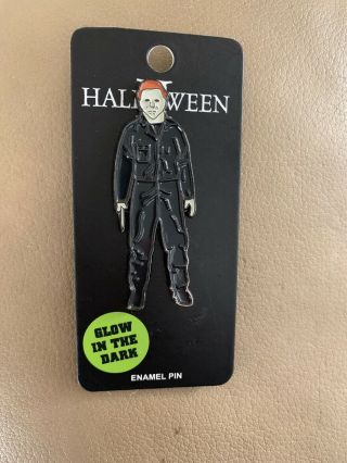 Halloween 2 Michael Myers Glow In The Dark Enamel Pin Rock Rebel