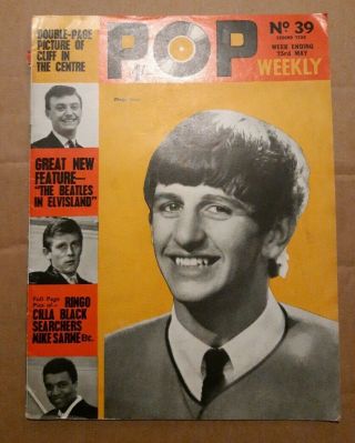 Pop Weekly May 1964 Beatles Ringo Starr Cover