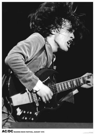 Acdc / Angus Young Poster A1 Size 84.  1cm X 59.  4cm - 33 Inches X 24 Inches