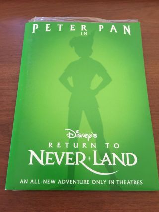 Peter Pan Return To Neverland Disney Movie Press Kit - Includes 5 Color Photos