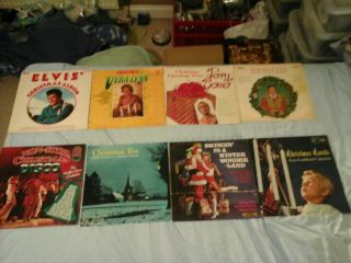 Christmas Vinyl Lp Records Elvis Presley Vera Lynn Perry Como Jim Reeves Carols