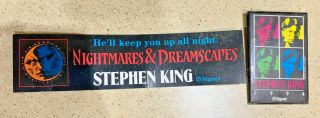 Stephen King Nightmares & Dreamscapes Pin Button & Bookmark Set Rare Promo Items