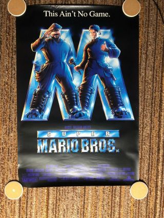 Mario Bros.  Movie Poster 27x40 Double Sided -