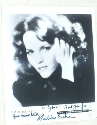 8x10 B&w Signed Photo Of Well Known Comic Movie Actress Madeline Kahn