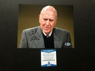 Carl Reiner Hot Signed Autographed 8x10 Photo Beckett Bas