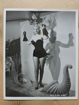 Marie Wilson In Fishnet Stockings Orig Leggy Portrait Photo By Alex Kahle 1952