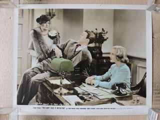 James Stewart & Jean Arthur Colored Photo 1938 You Can 