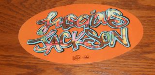 Luscious Jackson Sticker Decal Oval Promo 6x3