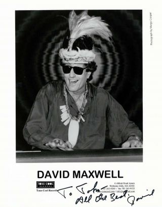 David Maxwell Rare Signed 8x10 Publicity Photo / Autograph