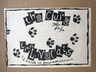 Cure Love Cats Memorabilia Music Press Advert From 1983 - Printed On