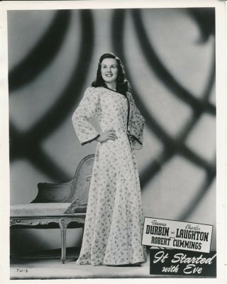 Deanna Durbin In It Started With Eve Vintage 8 X 10 Fashion Photo 1941 Film Vv