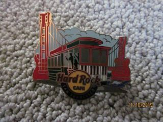 Hard Rock Cafe San Francisco Cable Car Golden Gate Bridge Pin
