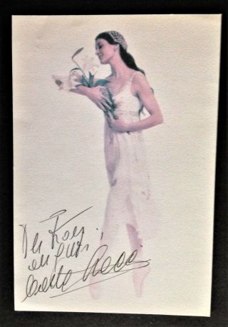 Carla Fracci.  Signed Photograph.  The Royal Ballet.  American Ballet Theater