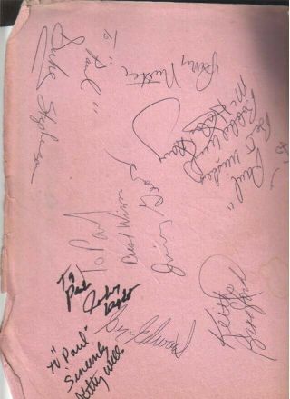 Kitty Wells & Bobby Wright Autographed Page Other Entertainers / Musicians D.  12