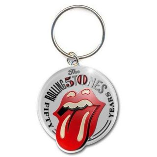 Official Licensed - Rolling Stones - 50th Anniversary Keychain Metal Keyring