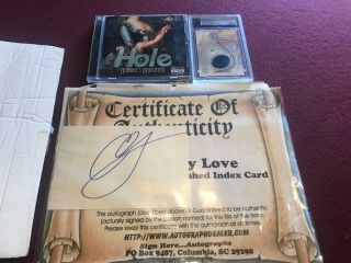 Courtney Love Hole Autographed Signed Nobody 