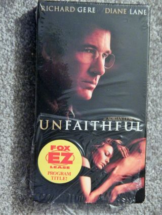 Unfaithful (vhs 1990s) Rare Screener Diane Lane,  Richard Gere Thriller Sensual