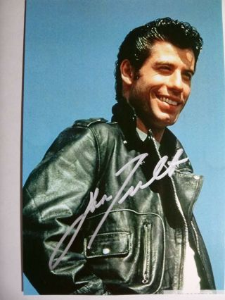 John Travolta Authentic Hand Signed Autograph 4x6 Photo - Grease
