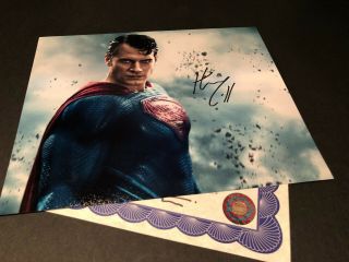 Signed Henry Cavill Superman Authentic Autograph With