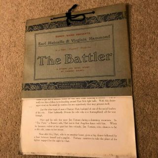 Earl Metcalfe Virginia Hammond Silent Movie Brochure The Battler Boxing Film 191