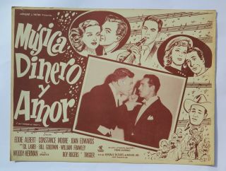 Vintage Rare Hit Parade 1947 Joan Edwards Gil Lamb Bill Mexico Lobby Card 3