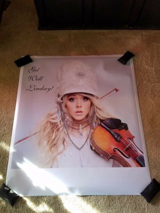 Lindsey Stirling Poster Warmer In Winter Tour Record Store Promo 1 Of Kind Rare