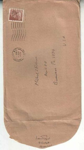 Sir John Gielgud Autographed Envelope 1971 Legendary English Actor D.  00