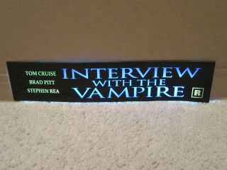 Interview With The Vampire [1994] D/s 2.  5 X 11.  5 [small] Movie Poster [mylar]