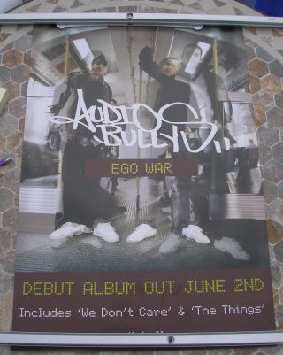 Audio Bullys Ego War Promo Poster 30 X 20 2002