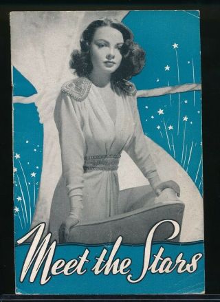 Meet The Stars 1945 Uk Movie Star Pin - Up Digest Lena Horne Vv