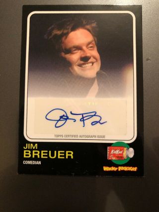 Jim Breuer Autograph Topps Wacky Packages Card 2013 Kid Kud