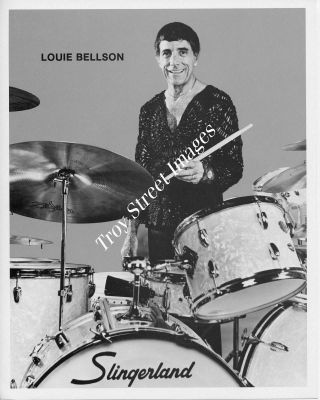 Orig 8x10 Promo Photo 2 Of Jazz Drummer Louie Bellson With Slingerland Drums