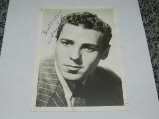 Early Autographed 5 X 7 Photo William Eythe Quite Handsome Royal Scandal