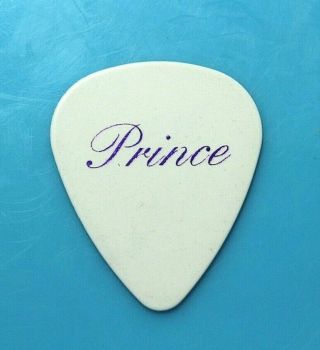 PRINCE // Custom Concert Tour Guitar Pick // White/Purple symbol 2