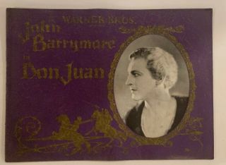 John Barrymore In Don Juan Warner Brothers Souvenir Movie Program (1926)
