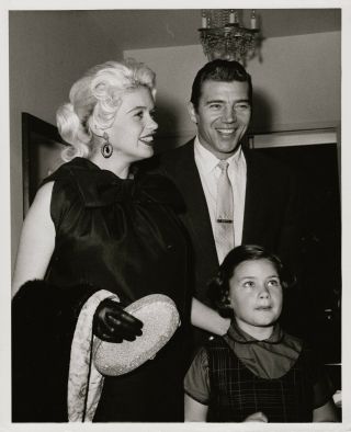 Jayne Mansfield,  Mickey Hargitay Press Photo.  Circa 1960