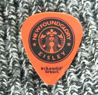 Found Glory // Tour Guitar Pick / Orange Eisley Always On My Mind Yellowcard