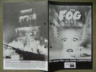 The Fog German Program John Carpenter Adrienne Barbeau Jamie Lee Curtis 1980