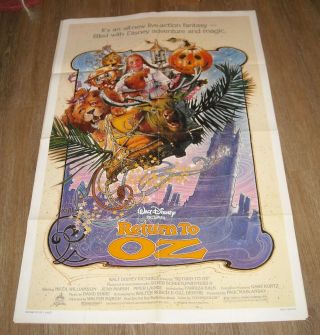 1985 Walt Disney Return To Oz 1 Sheet Movie Poster Art Jean Marsh Fantasy