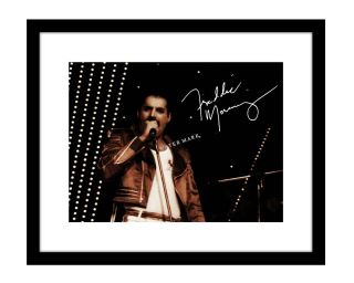 Freddie Mercury 8x10 Signed Photo Print Queen Band Concert Bohemian