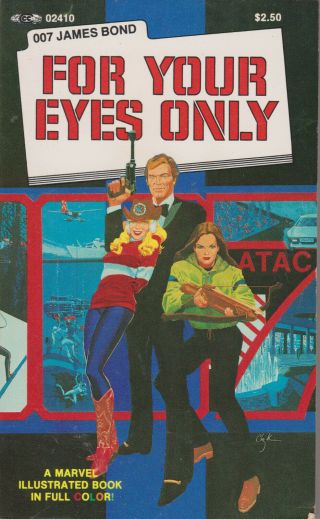 James Bond For Your Eyes Only Marvel Comics Paperback Book In Color