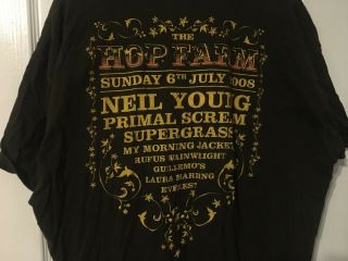 Neil Young Hop Farm Festival 2008 T Shirt Xl