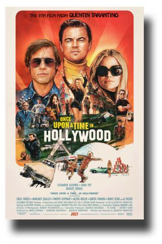 Once Upon A Time In Hollywood Poster Movie 11 " X17 " Main Usa Sameday Ship