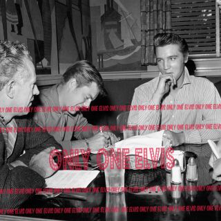 Elvis Presley In The Movies 1956 8x10 Photo Love Me Tender On Set Robert Wagner
