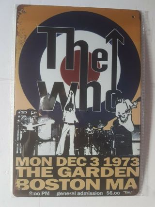 The Who Vintage Style Metal Sign Plaque Poster British Punk Rock