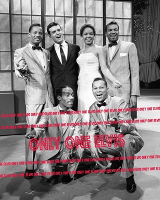 1956 Vocal Group - The Platters In Early Tv Appearance 8x10 Photo Premiere