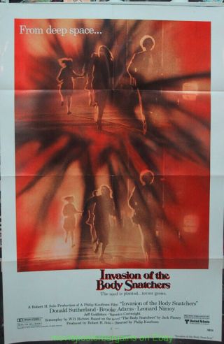 Invasion Of The Body Snatchers Movie Poster Folded 27x41 Final Style